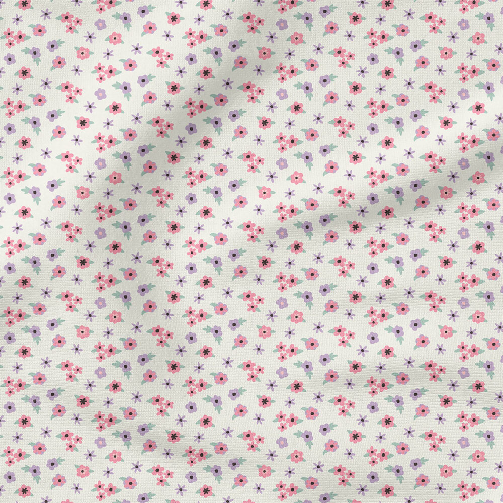 Mini Floral (Pastel) | Spring Fabric Design | Hey Cute Design